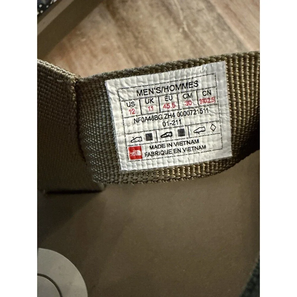 The North Face Olive Green Adjustable Strap Sandals